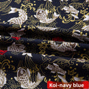 All-cotton Japanese-style gold-embossed fabric