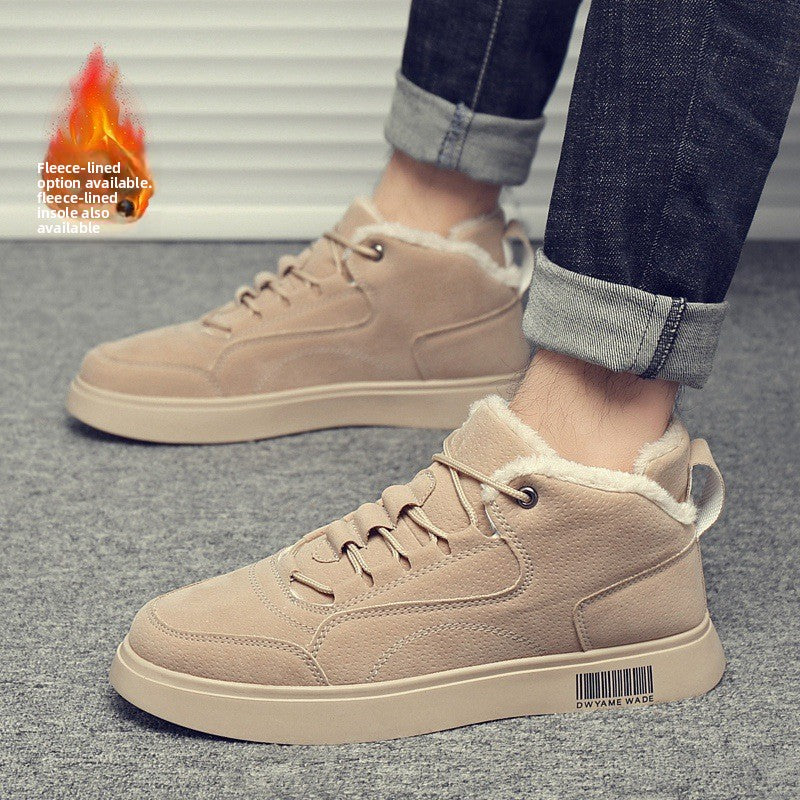high-top canvas shoes for men