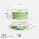 Travel Outdoor Silicone Folding Lunch Box