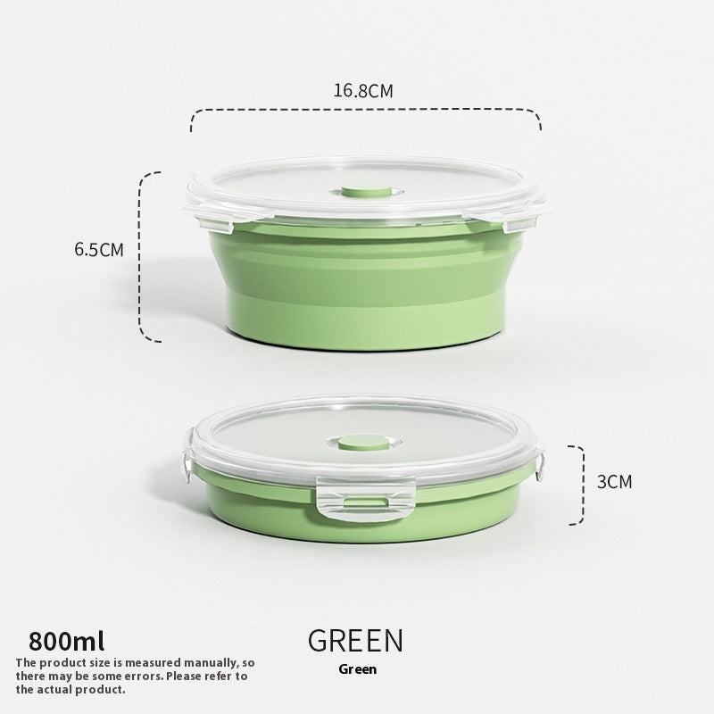 Travel Outdoor Silicone Folding Lunch Box