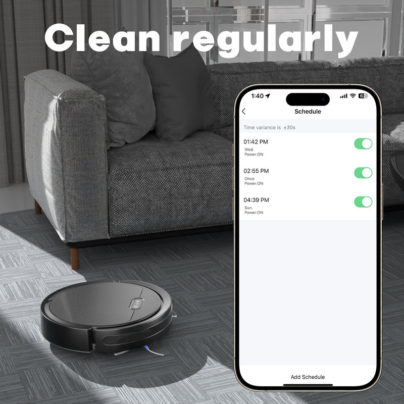 Robot Vacuum And Mop, 3 In 1 Combo Cleaner For Home With Pet Hair And Hard Floor, 5000Pa Suction, 120 Mins Run Time,Self-Charging,Super Thin Body