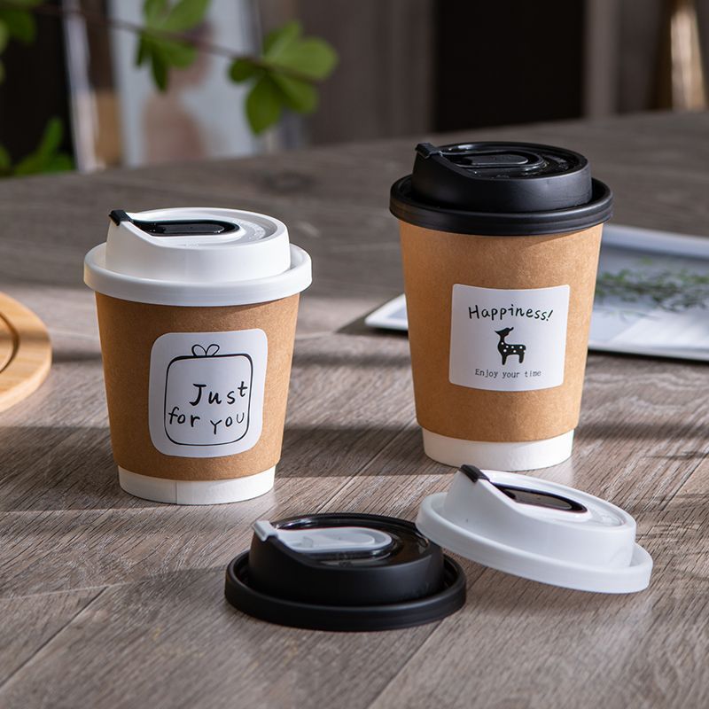 Single-use coffee, milk tea and soy milk paper cups
