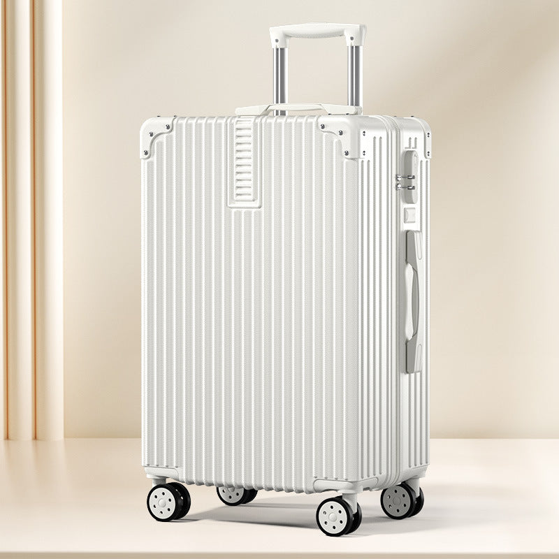 Retro Silent Wheel Travel Luggage Suitcase with Combination Lock