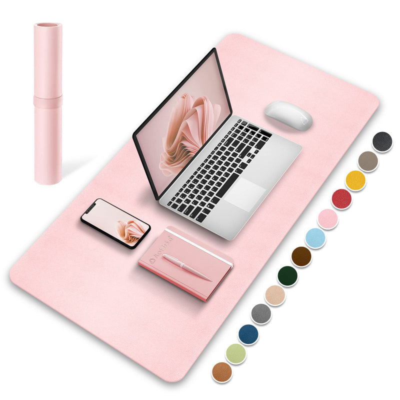 Leather Mouse Pad Large Desk Mat Waterproof Customizable Office Writing Pad