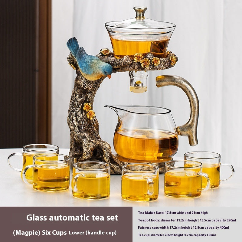 Semi-Automatic Teaware Suit Magnetic Suction Glass Tea Maker