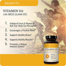 Vitamin D3 Capsules Dietary Supplement