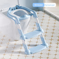 Foldable stepped auxiliary stool toilet
