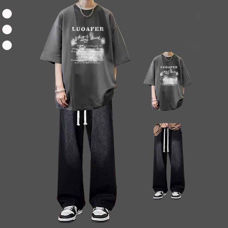 Short-sleeved T-shirt Men's Summer Suit