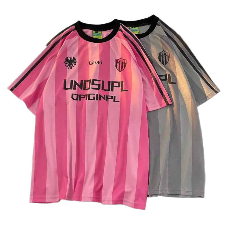 Summer striped short-sleeved T-shirts