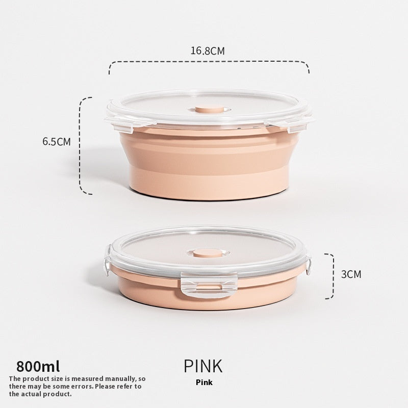 Travel Outdoor Silicone Folding Lunch Box