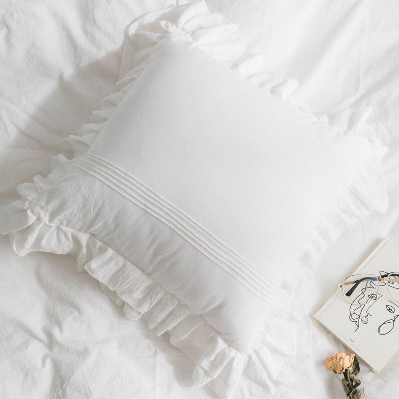 Pure Cotton Ruffled Pillowcase