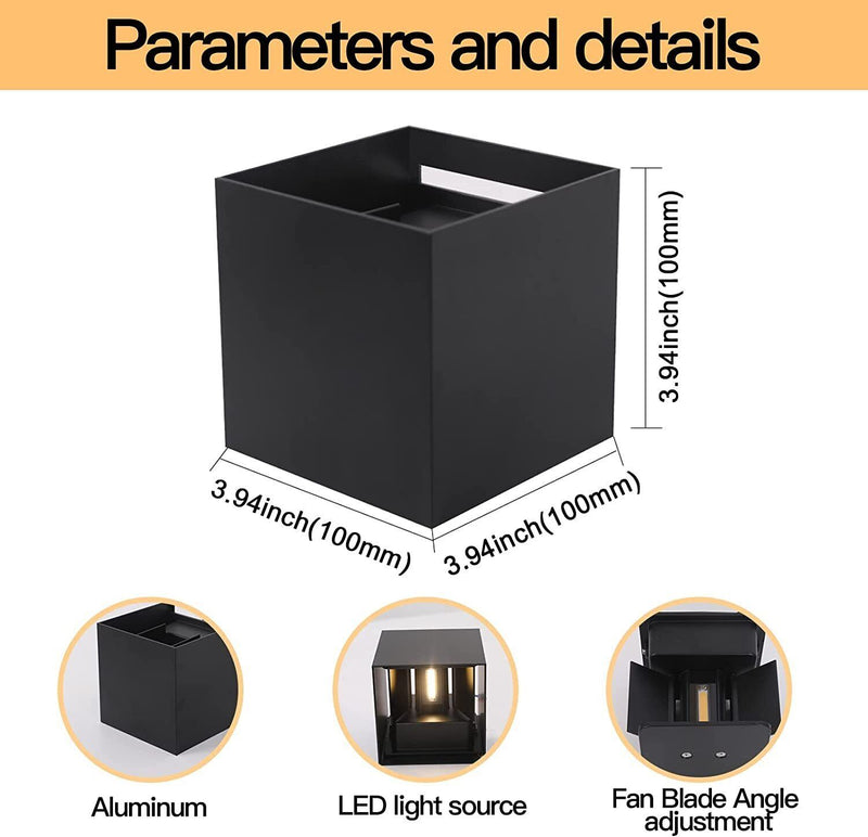 Modern LED Up Down Wall Lights Lighting Fixture Outdoor Indoor Lamp Lighting UK