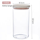 Transparent storage jars for household kitchens