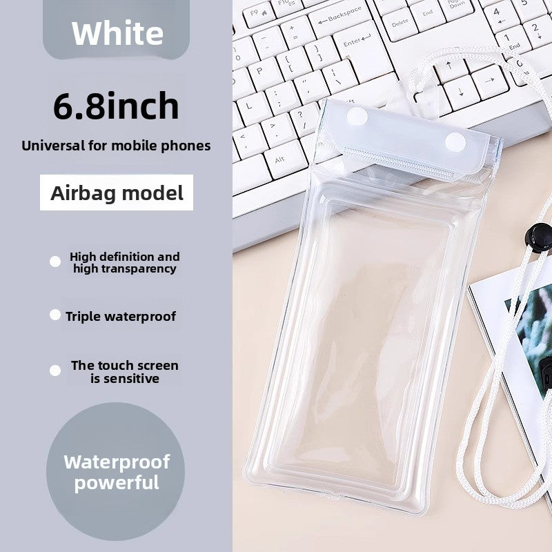 The waterproof bag of the mobile phone, sealed airbag and touch screen