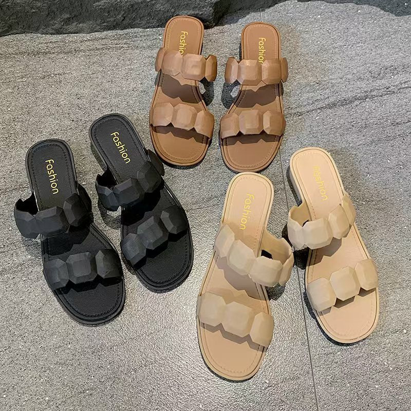 Fashionable Simple Square Toe Sandals For Women