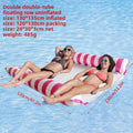 PVC Two-Tube Inflatable Floating Bed for Pool and Water Relaxation