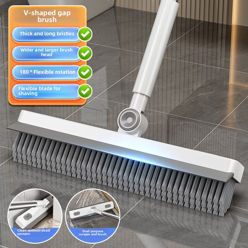 Long Handle Hard Bristle Floor and Toilet Brush