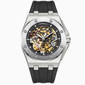 Automatic Mechanical Watch with Silicone Strap