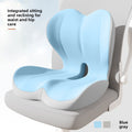 Memory Foam Seat Cushion with Backrest for Office and Home
