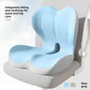 Memory Foam Seat Cushion with Backrest for Office and Home