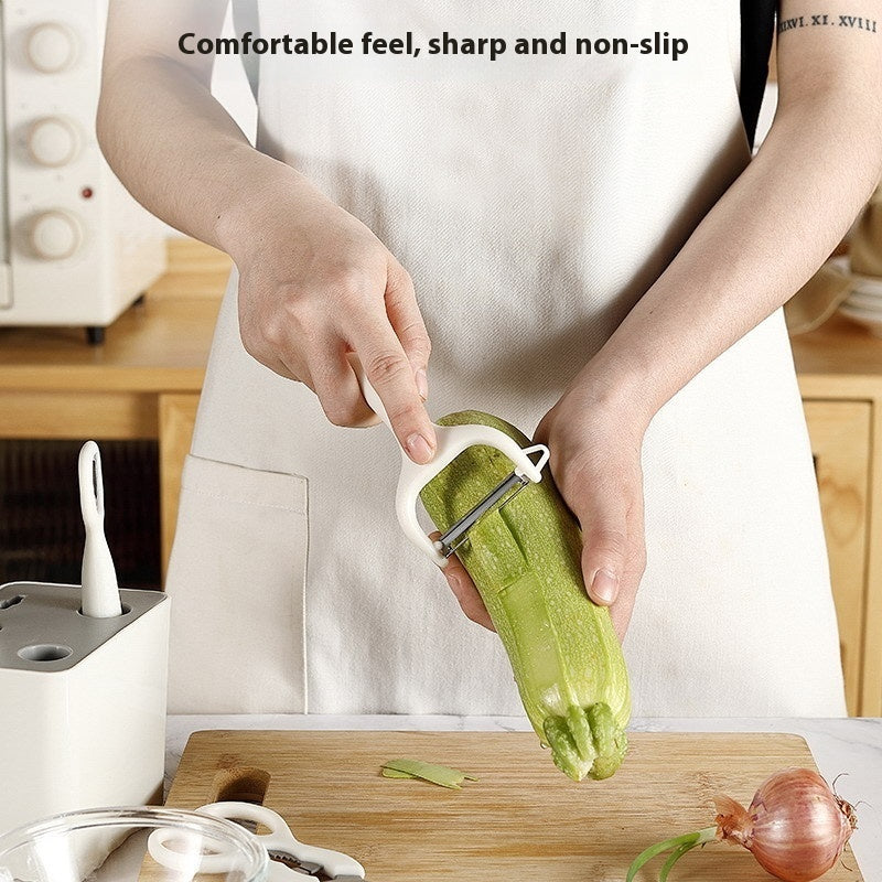 Kitchen Gadget Set Peeler Complementary Food Tool Belt Storage Seat
