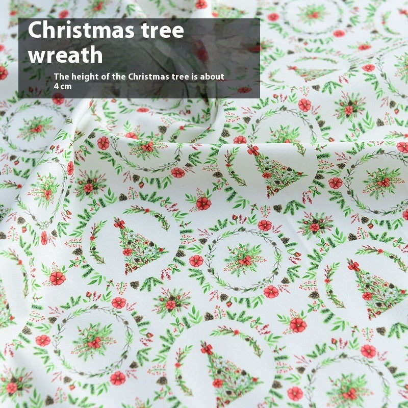 Christmas Fabric Creative Fabric Cotton Handicraft DIY Material Cotton Doll Cartoon Clothes For The Elderly