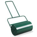 24 Inch Green Iron Lawn Roller Cylindrical Garden