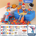 Children's Toy Electric Drill DIY Repair Screw Tool Box