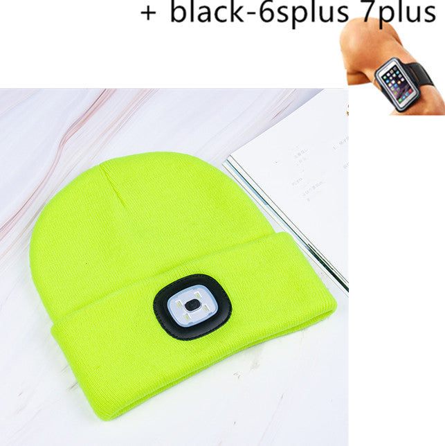 LED luminous knitted hat