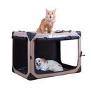 Portable and foldable car dog cage