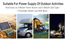 110V Camping Power Station,148Wh 200 W Solar Generator,40000mAh Emergency Power Supply Home Battery Backup For Camping