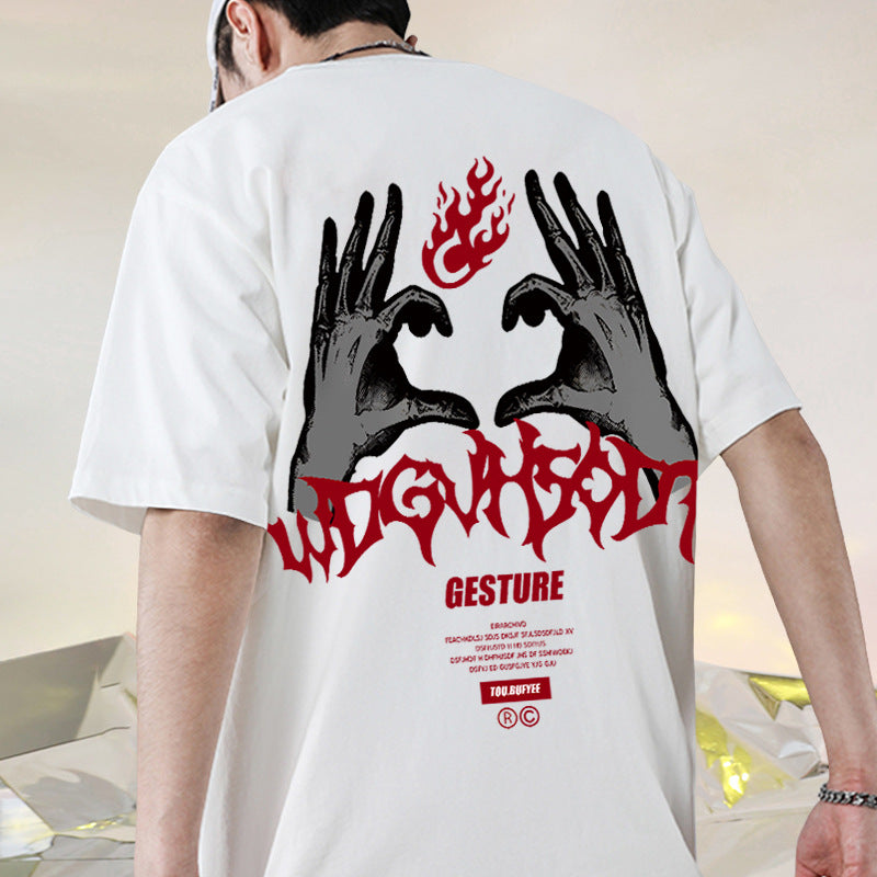 Dark Style Loose Fit Retro Couple T-Shirt