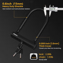Heavy Duty Bicycle U Lock with Chain and Bracket