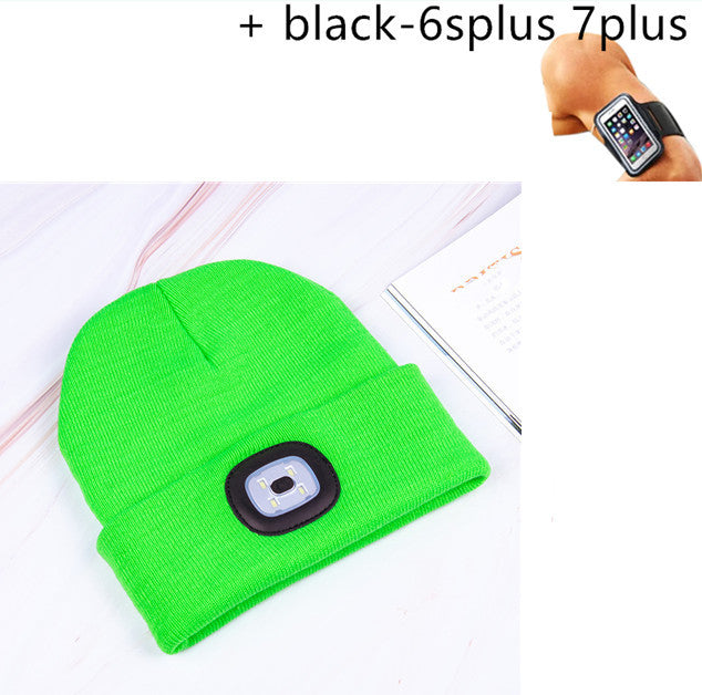 LED luminous knitted hat
