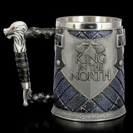 Three-dimensional engraved beer mug