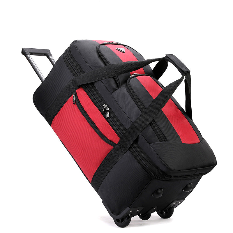 Expandable Water-repellent Trolley Duffel Bag