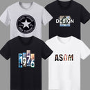 Men's Summer Printed Slim Fit Short Sleeve T-shirt