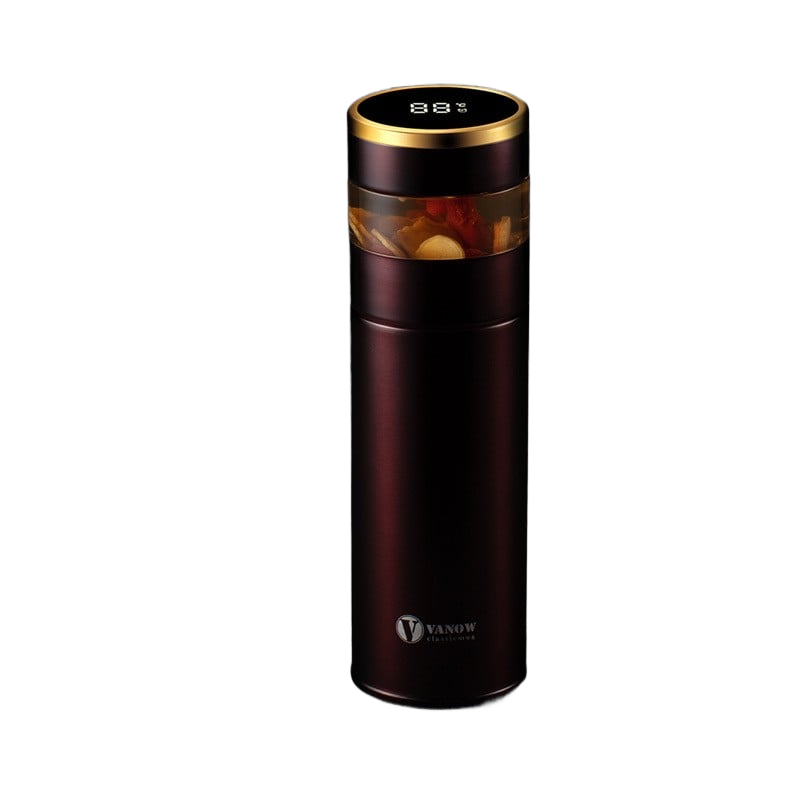 Smart Temperature Display Vacuum Insulated Cup with Tea Strainer