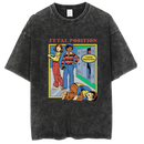 Washed and distressed T-shirt