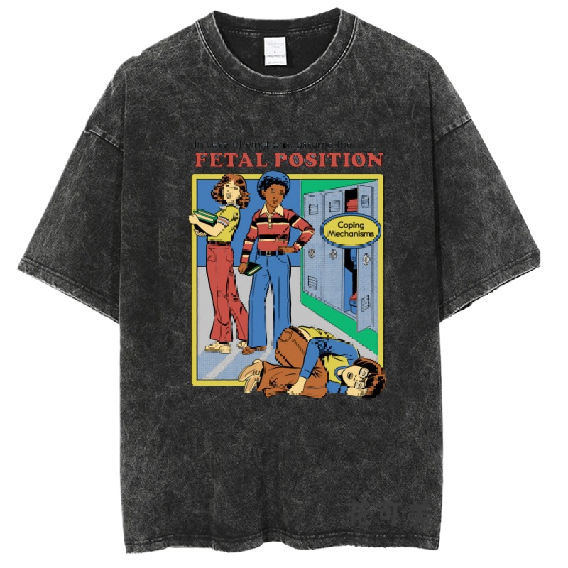 Washed and distressed T-shirt