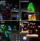 Bluetooth LED Christmas Tree Lights with Remote Control and App