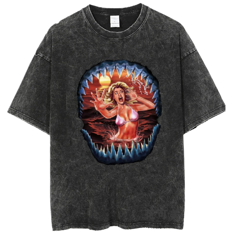 Washed and distressed T-shirt