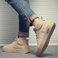 high-top canvas shoes for men