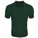 Men's T-shirts with lapel and V-neck