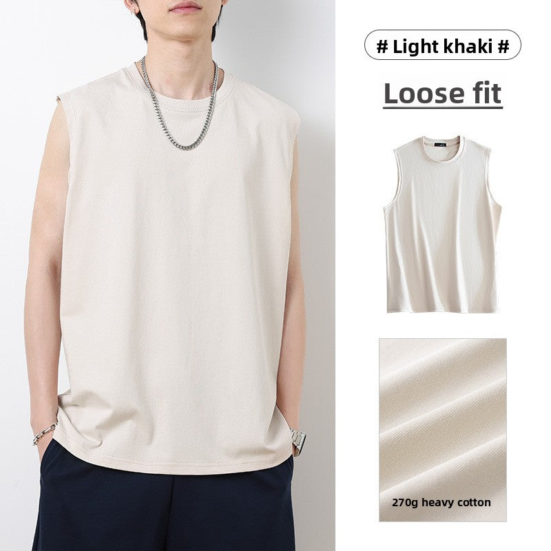 Cotton Sleeveless T-shirt