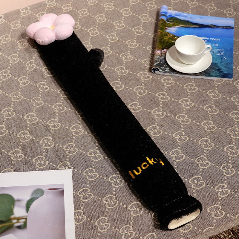 Cartoon Flannel Long Hot Water Bag