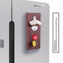 Wooden Magnetic Wall Mounted Bottle Opener