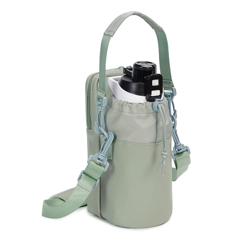 Insulated Water Bottle Sling Bag with Phone Pocket for Hiking