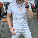 Loose and simple, versatile pure cotton short-sleeved T-shirt