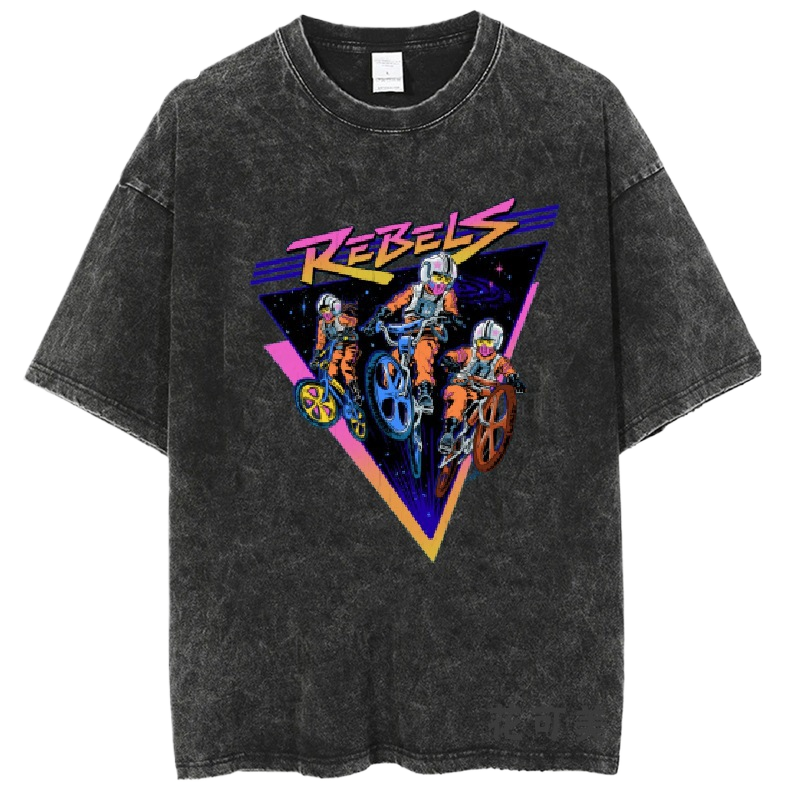 Washed and distressed T-shirt